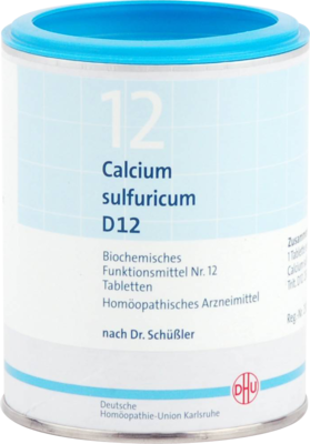 BIOCHEMIE DHU 12 Calcium sulfuricum D 12 Tabletten