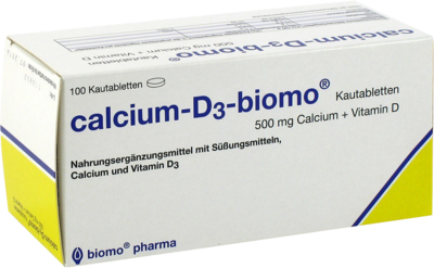 CALCIUM-D3-biomo Kautabletten 500+D