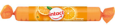 INTACT Traubenzucker Rolle Orange