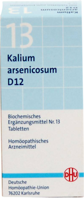 BIOCHEMIE DHU 13 Kalium arsenicosum D 12 Tabletten