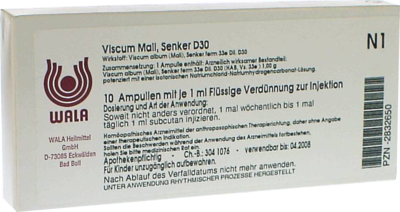 VISCUM MALI Senker D 30 Ampullen