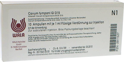 CAVUM tympani GL D 15 Ampullen