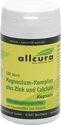 MAGNESIUM KOMPLEX m.Zink+Calcium Kapseln