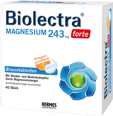 BIOLECTRA Magnesium 243 mg forte Orange Brausetab.