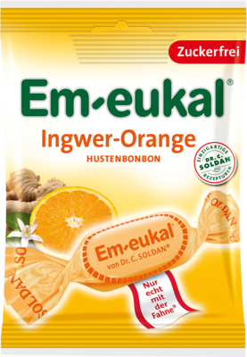 EM-EUKAL Bonbons Ingwer Orange zuckerfrei