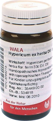 HYPERICUM EX Herba D 6 Globuli