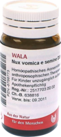 NUX VOMICA E semine D 3 Globuli