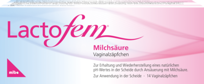 LACTOFEM Milchsäure Vaginalzäpfchen