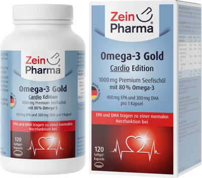 OMEGA-3 GOLD Herz DHA 300mg/EPA 400mg Softgel-Kap.