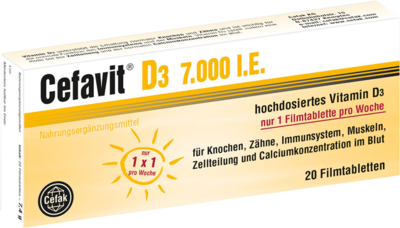 CEFAVIT D3 7.000 I.E. Filmtabletten