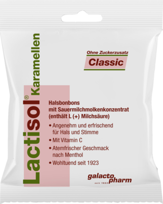 LACTISOL Karamellen Classic ohne Zucker