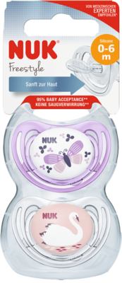 NUK Schnuller Freestyle Silikon 0-6 M.