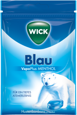 WICK BLAU Menthol Bonbons m.Zucker Beutel