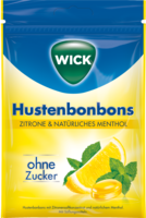 WICK Zitrone & nat.Menthol Bonb.o.Zucker Beutel