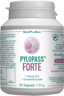 PYLOPASS FORTE 200 mg+Vit.B12+Olivenblattextr.Kps.