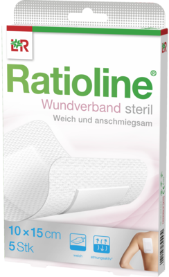 RATIOLINE Wundverband 15x10 cm steril