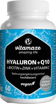 HYALURONSÄURE 200 mg hochdos.+Coenzym Q10 vegan