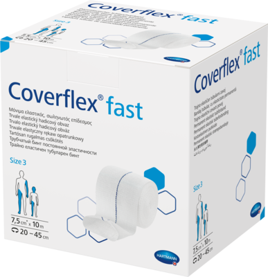 COVERFLEX fast Schlauchverb.Gr.3 7,5 cmx10 m weiß