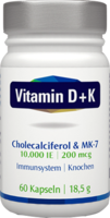 VITAMIN D+K 10.000 I.E./200 µg Kapseln