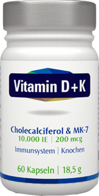 VITAMIN D+K 10.000 I.E./200 µg Kapseln