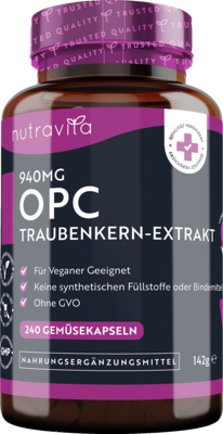 OPC TRAUBENKERNEXTRAKT 940mg hochdosiert vegan Kps